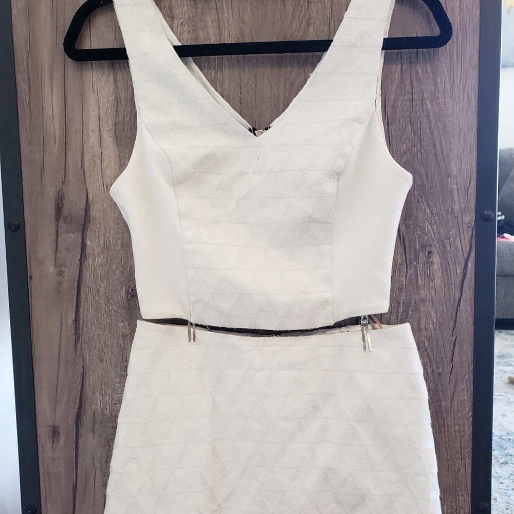 Trendy ASTR skirt with matching crop top for sale